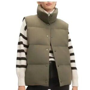 Everlane Women's ReDown The Puffer Vest Kalamata Green Size XS